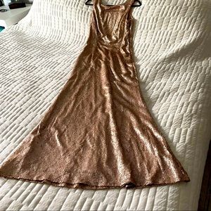Rose Gold Sequin Gown